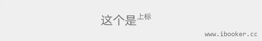 上标以及字体缩小