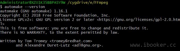 cygwin ffmpeg build